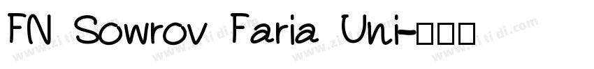 FN Sowrov Faria Uni字体转换